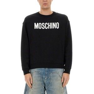 Moschino Crew Neck Sweatshirt With Iconic Logo Detail - NWT